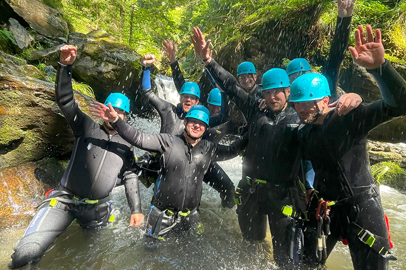 Canyoningtour Junggesellenabschied